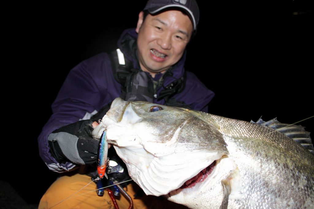 遠賀川のランカーシーバス 96cm - 爆釣速報の90UP達成者ファイル