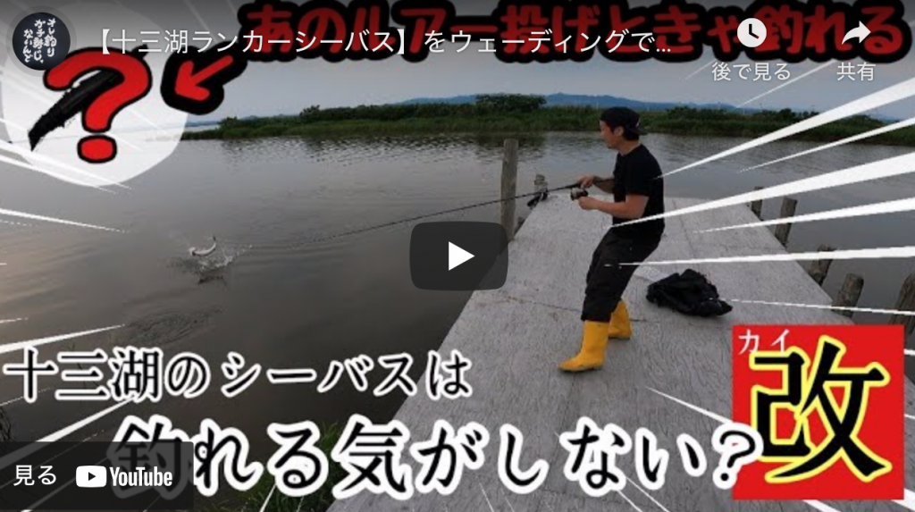 十三湖ランカーシーバス をウェーディングで捕獲 爆釣なかじがオススメするルアーはこれ 黙ってあのミノー巻いとけ シーバス 釣り ソルトルアーフィッシングの爆釣速報 十三湖ランカーシーバス をウェーディングで捕獲 爆釣なかじがオススメするルアーはこれ 黙ってあのミノー巻いとけ シーバス 釣り ソルトルアーフィッシングの爆釣速報
